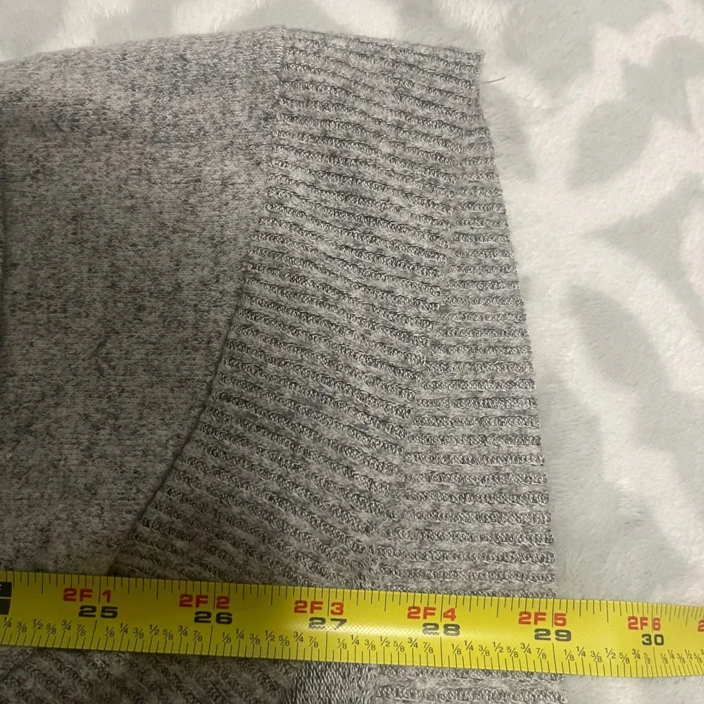 No Boundaries XS Gray Hooded‎ Cardigan Open Front Sweater Knit Jacket